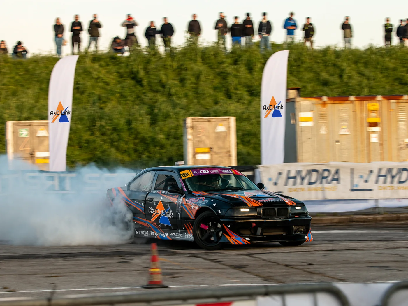 Esibizione del Drift Team davanti al pubblico